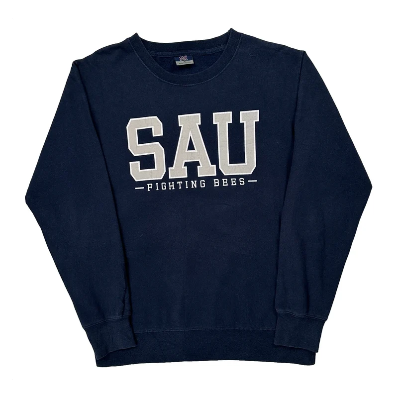 Fighting Bees Mv Sport College Sweatshirt - Medium Navy Cotton