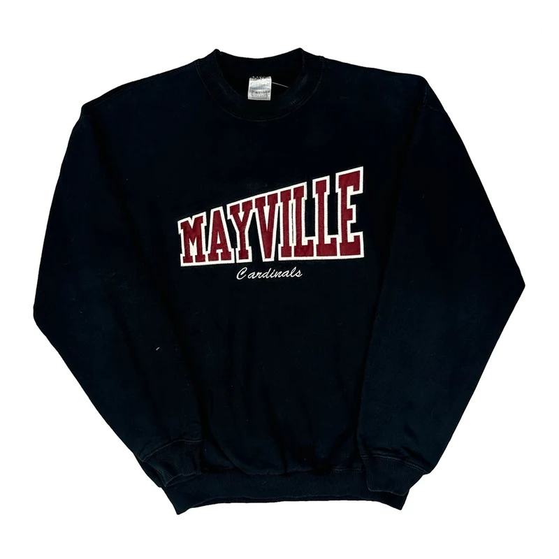 Mayville Cardinals Unbranded College Sweatshirt - Medium Black Cotton