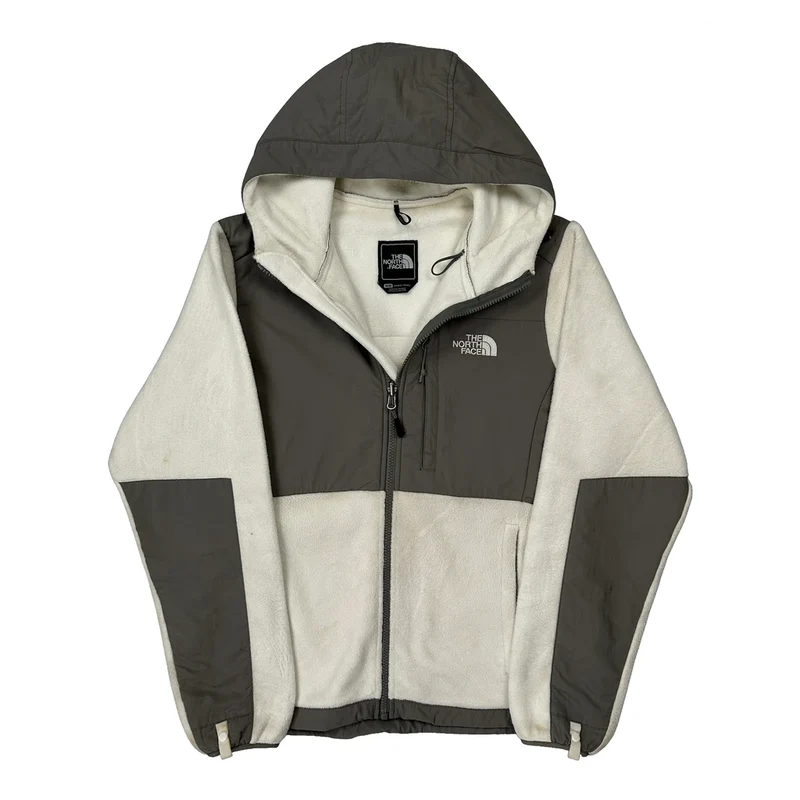 The North Face Denali Fleece Jacket - Medium Cream Polyester