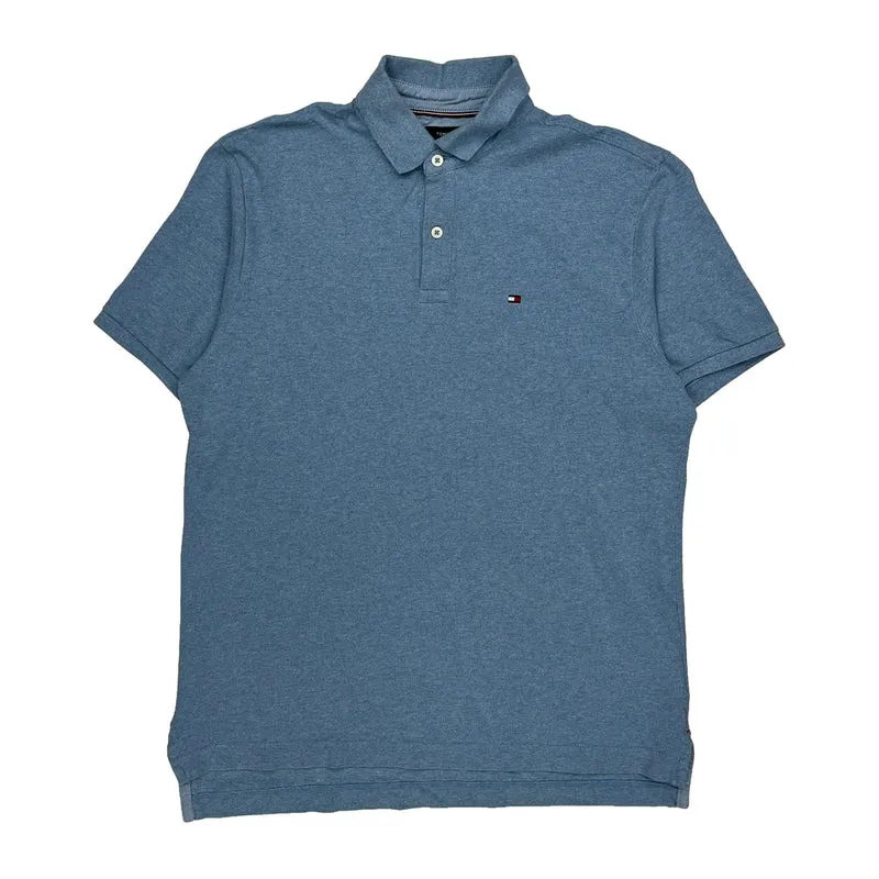 Tommy Hilfiger Polo Shirt - Medium Blue Cotton