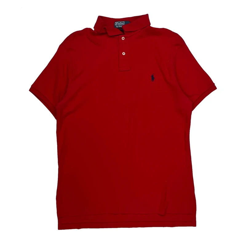 Polo By Ralph Lauren Polo Shirt - Large Red Cotton