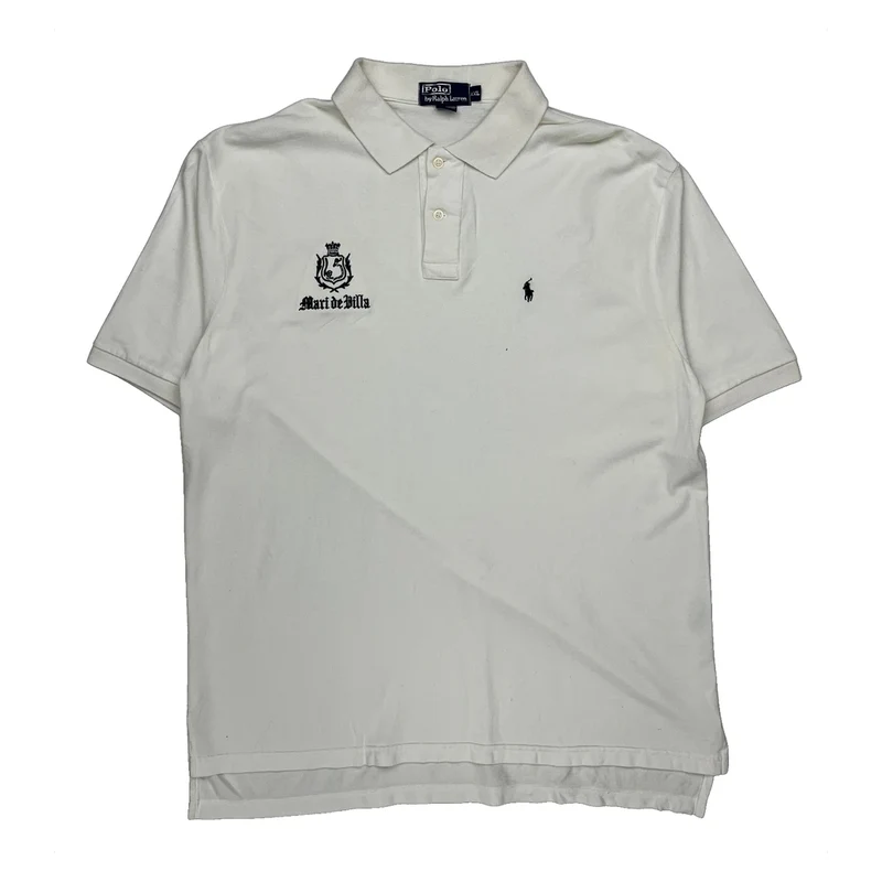 Polo By Ralph Lauren Polo Shirt - 2XL White Cotton