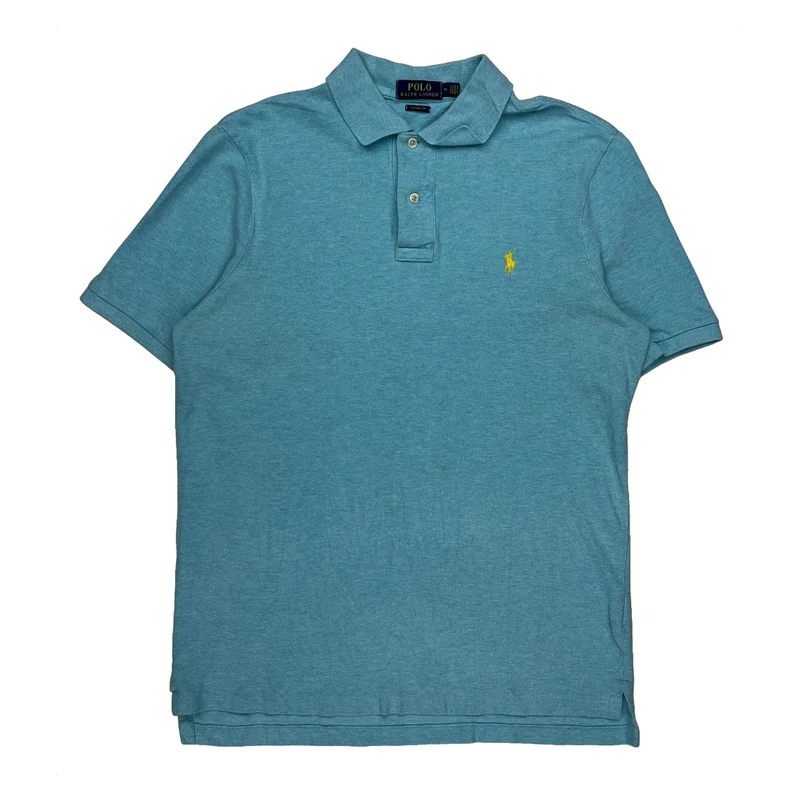 Polo By Ralph Lauren Polo Shirt - Medium Blue Cotton