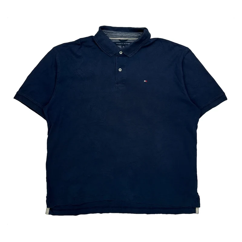Tommy Hilfiger Polo Shirt - XL Navy Cotton