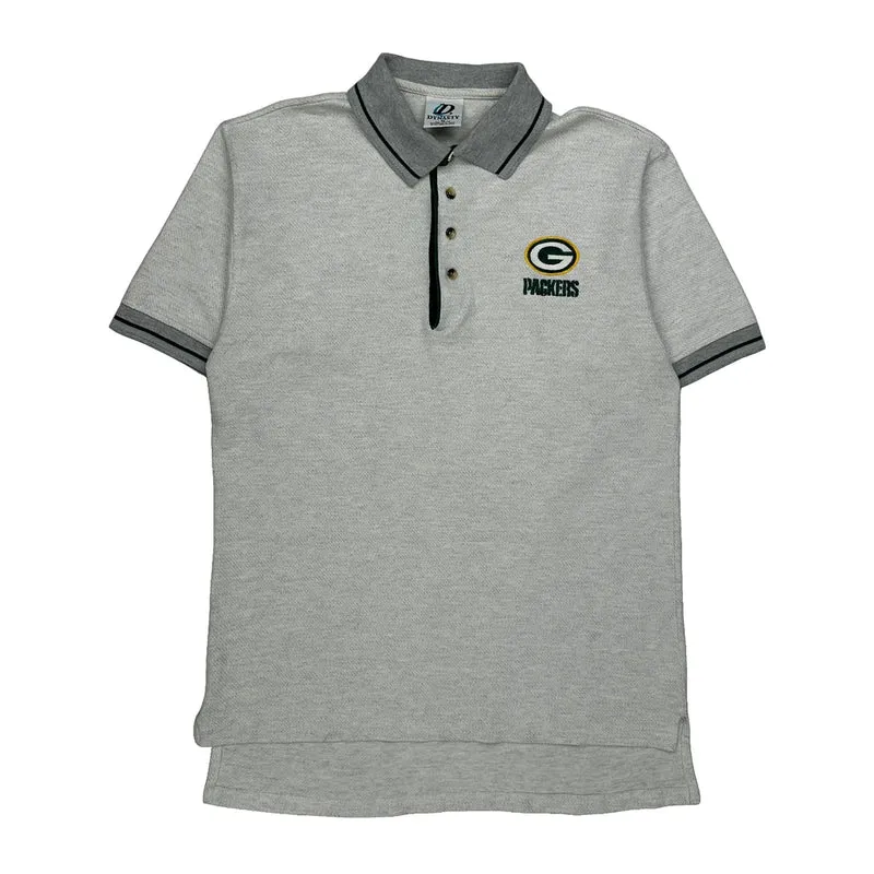 Green Bay Packers Dynasty Nfl Polo Shirt - Medium Grey Cotton