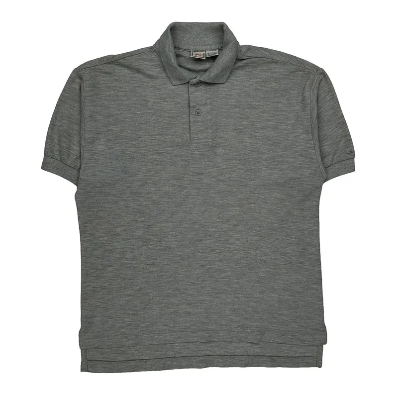 Levis Polo Shirt - Small Grey Polyester Blend