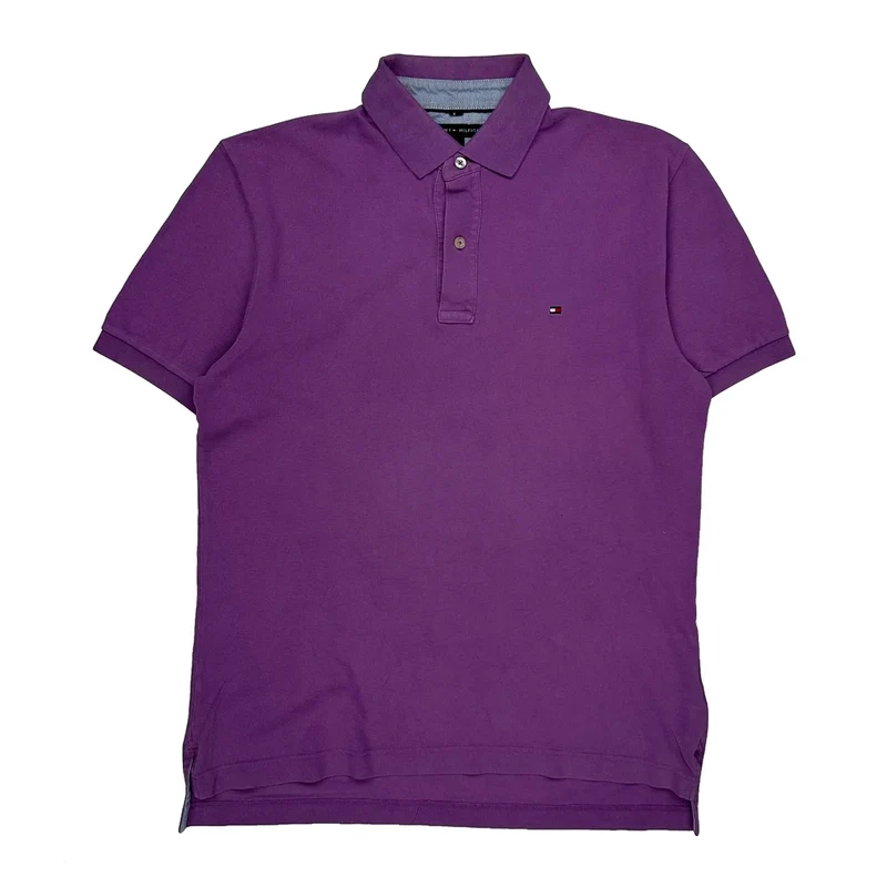Tommy Hilfiger Polo Shirt - Medium Purple Cotton