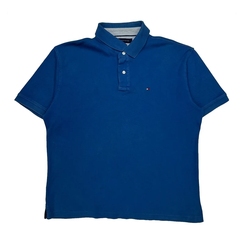 Tommy Hilfiger Polo Shirt - XL Blue Cotton