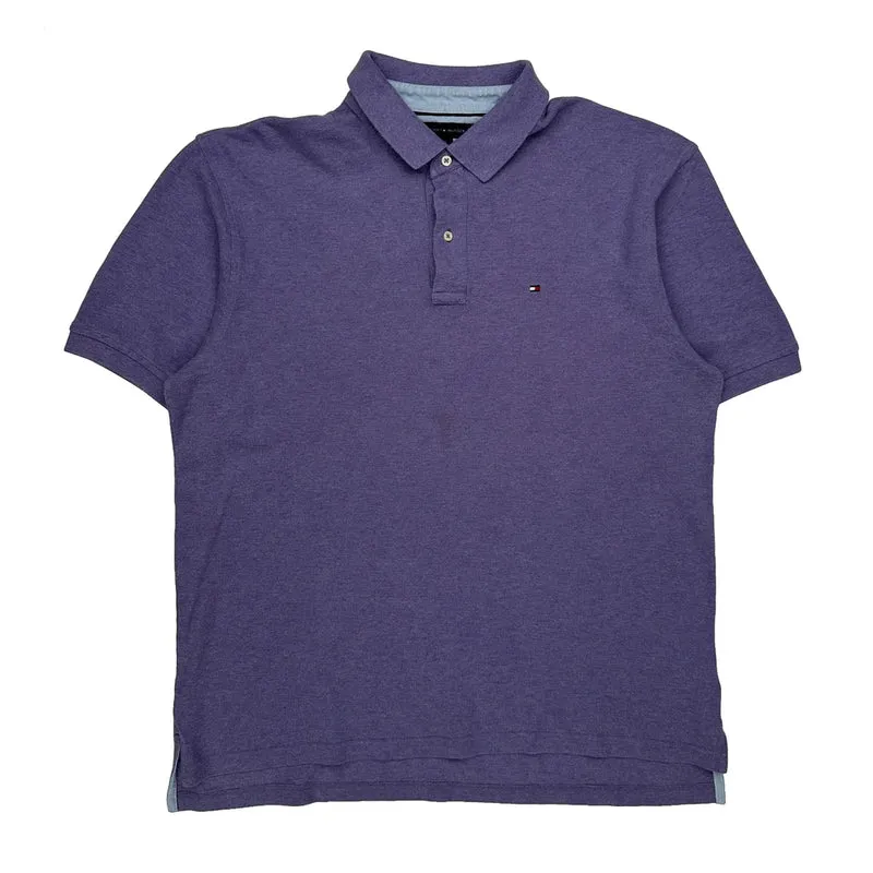 Tommy Hilfiger Polo Shirt - XL Purple Cotton