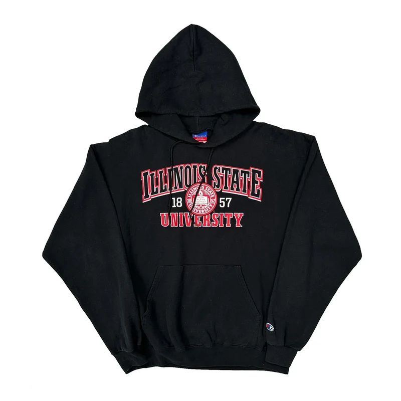 Champion College Hoodie - XL Black Cotton