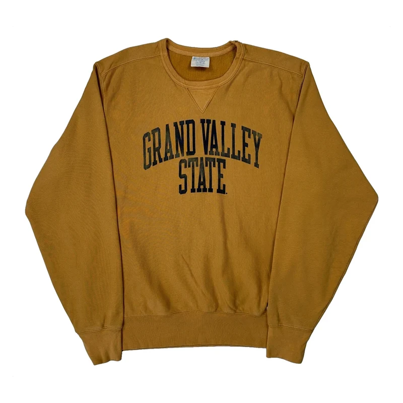 Reverse Weave Champion College Sweatshirt - XL Yellow Cotton