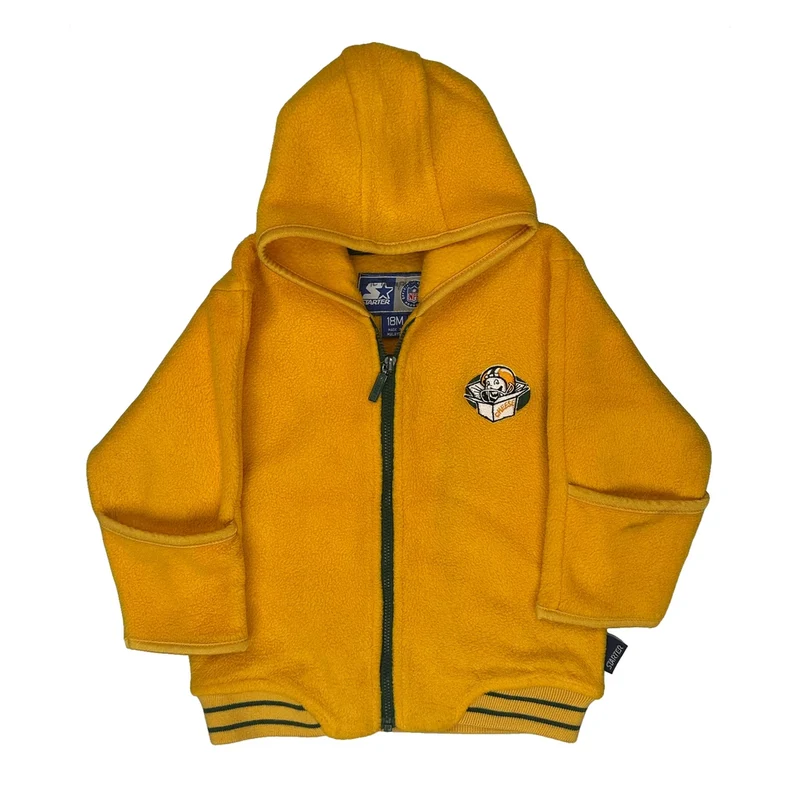 Age 18 Months Green Bay Packers Starter Hoodie - 2XS Yellow Polyester