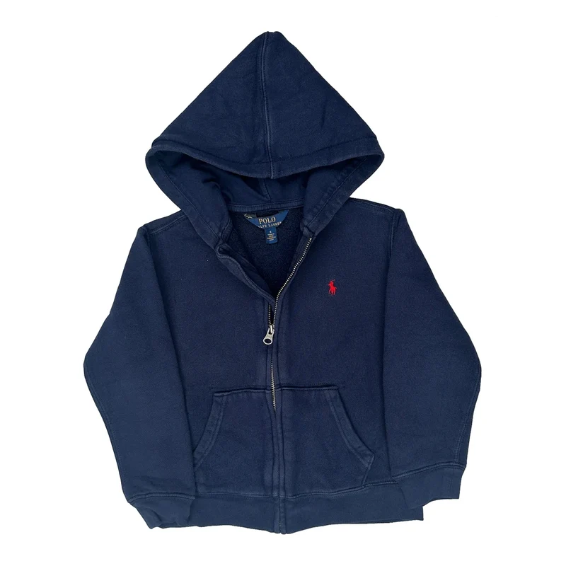 Age 6 Polo By Ralph Lauren Hoodie - Small Navy Cotton