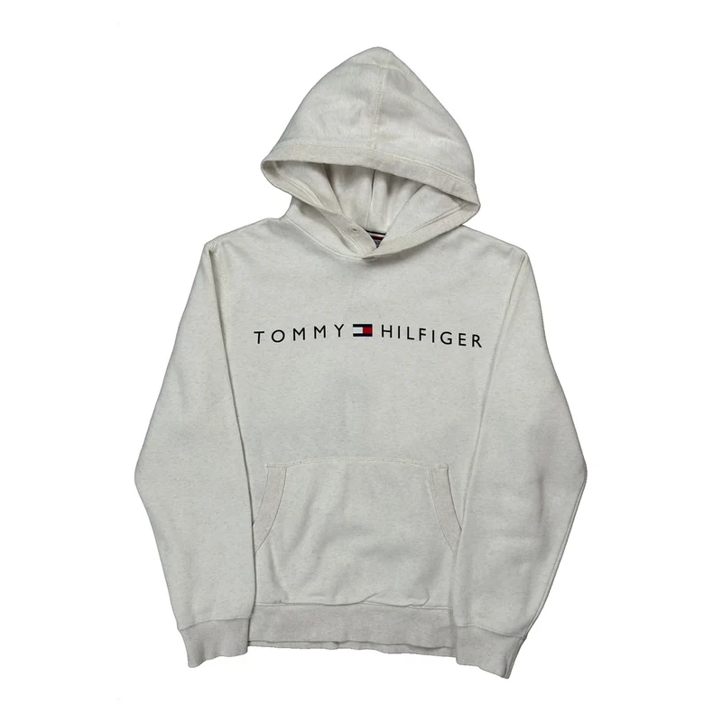 Tommy Hilfiger Hoodie - Large White Cotton