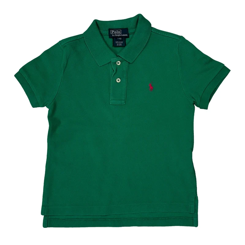 Age 3 Polo By Ralph Lauren Polo Shirt - XS Green Cotton