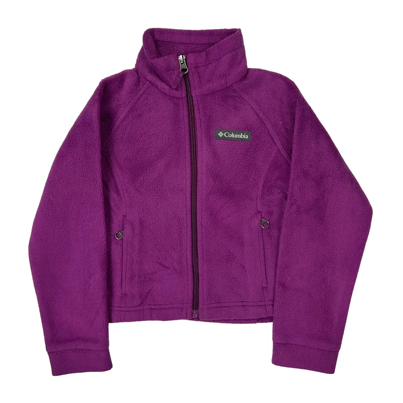 Age 4-5 Columbia Fleece Jacket - 2XS Purple Polyester