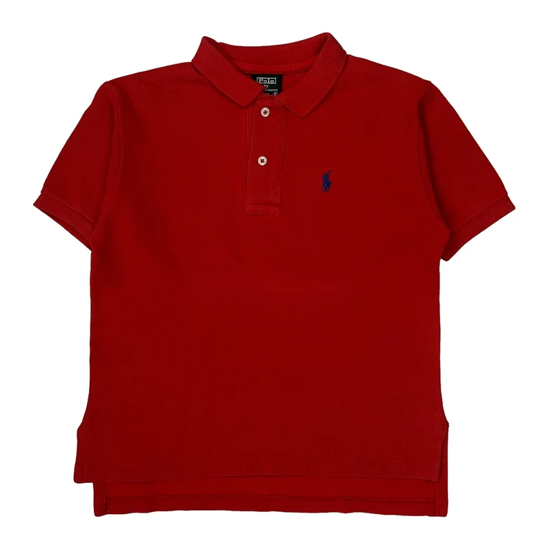 Made In USA, Age 6 Polo By Ralph Lauren Polo Shirt - Small Red Cotton