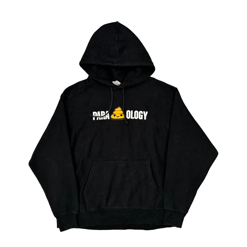 Reverse Weave Champion Graphic Hoodie - XL Black Cotton