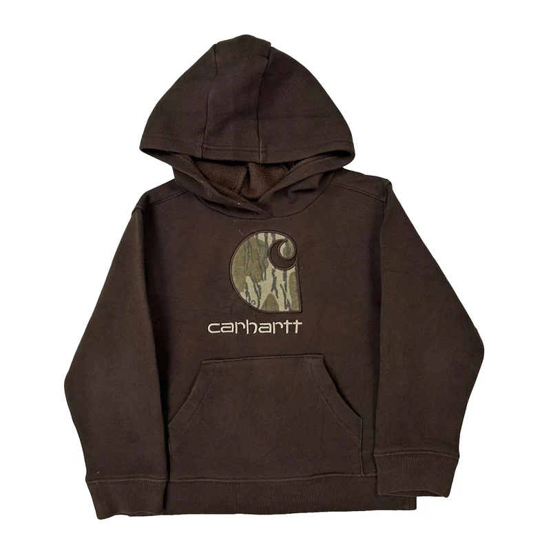 Age 5 Carhartt Hoodie - Small Brown Cotton