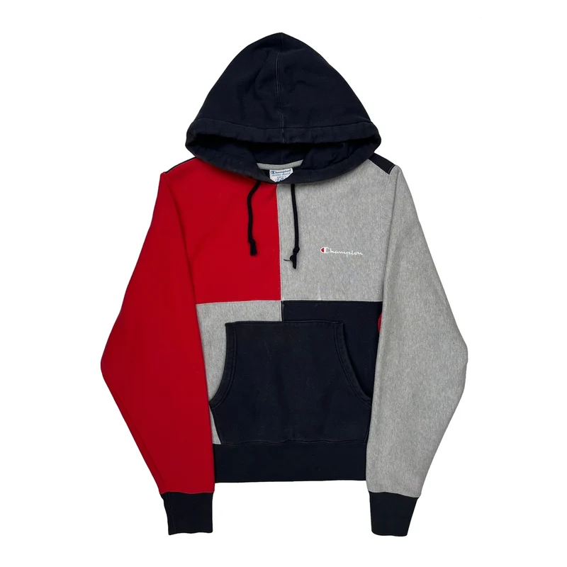 Reverse Weave Champion Hoodie - Small Multicoloured Cotton Blend