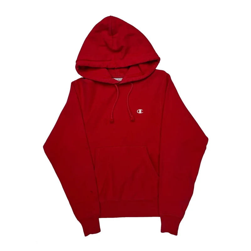 Reverse Weave Champion Hoodie - XS Red Cotton