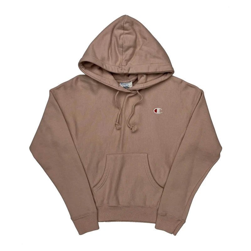 Reverse Weave Champion Hoodie - XS Brown Cotton