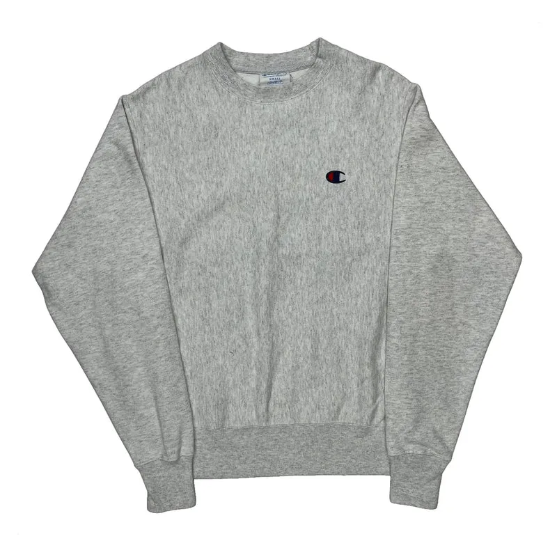 Reverse Weave Champion Sweatshirt - Small Grey Cotton