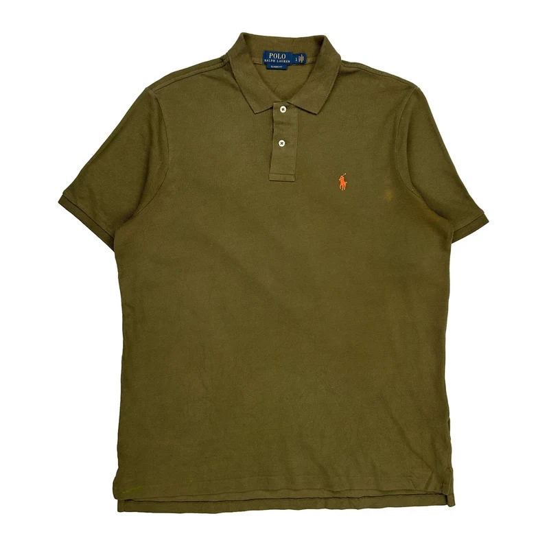 Polo By Ralph Lauren Polo Shirt - Large Green Cotton