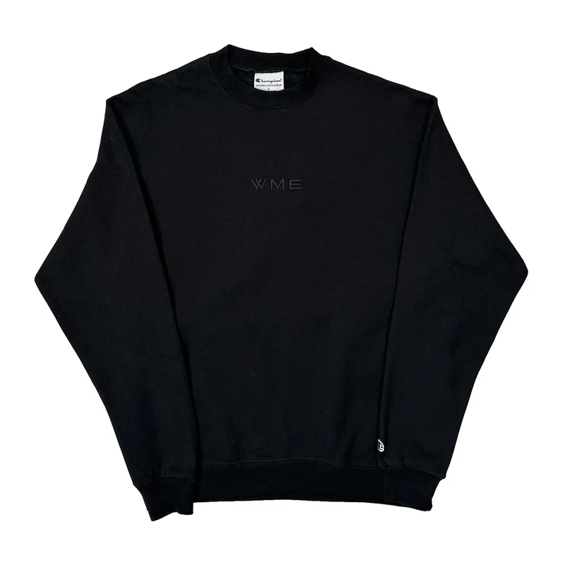 Champion Sweatshirt - Large Black Cotton