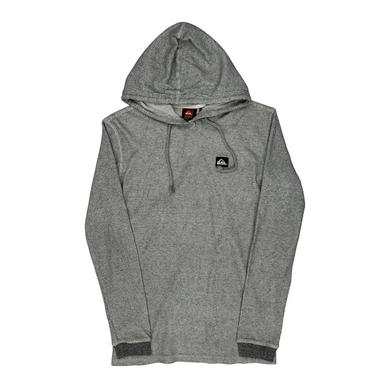 Quiksilver Hoodie - Small Grey Cotton