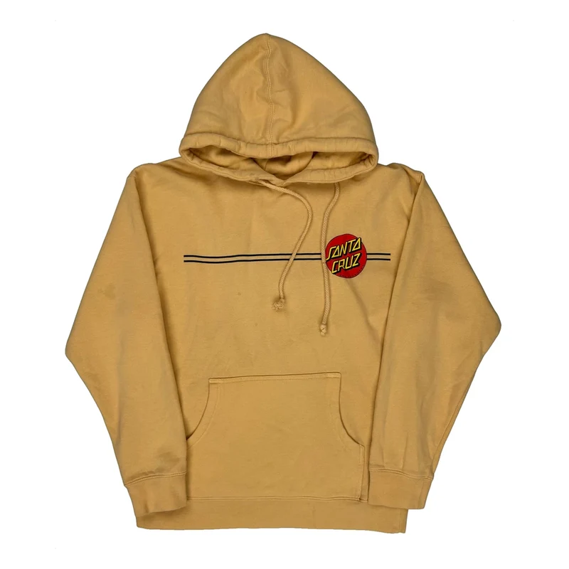 Santa Cruz Hoodie - Large Yellow Cotton