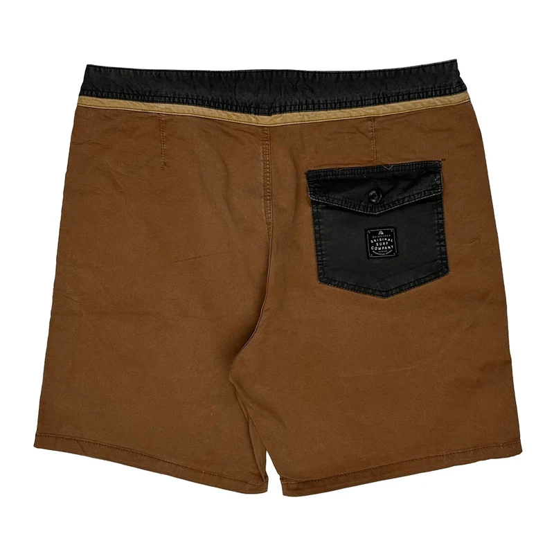 Quiksilver Board Shorts - 38W 9L Brown Cotton