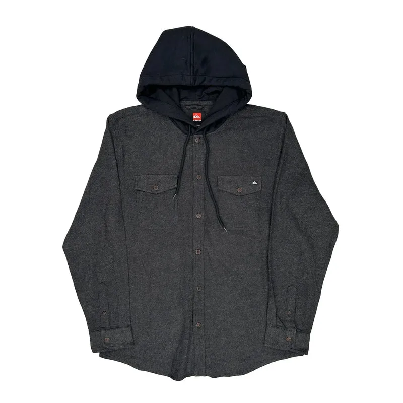 Quiksilver Shirt - Medium Grey Cotton
