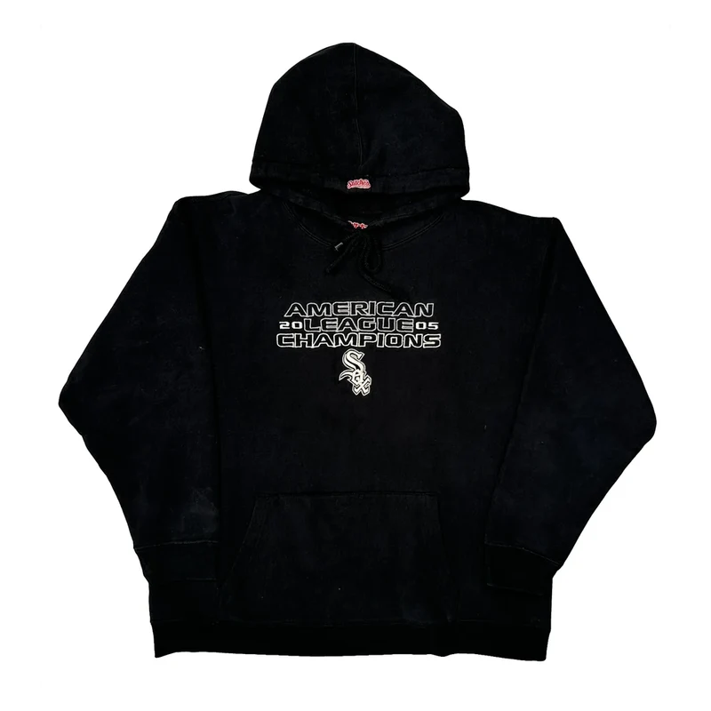 White Sox Stitches Mlb Hoodie - Large Black Cotton