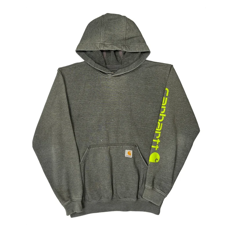 Carhartt Hoodie - Small Grey Cotton