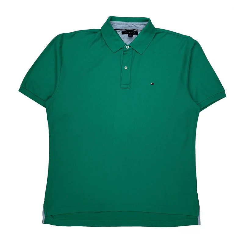 Tommy Hilfiger Polo Shirt - XL Green Cotton