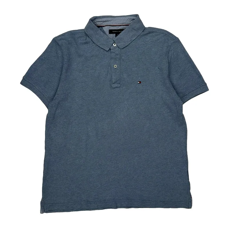 Tommy Hilfiger Polo Shirt - Medium Blue Cotton
