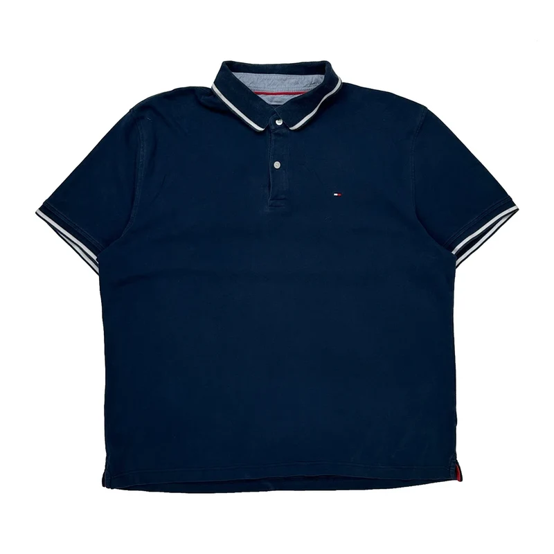 Tommy Hilfiger Polo Shirt - XL Navy Cotton