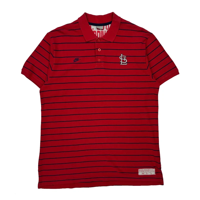 St. Louis Cardinals Nike Mlb Polo Shirt - XL Red Cotton