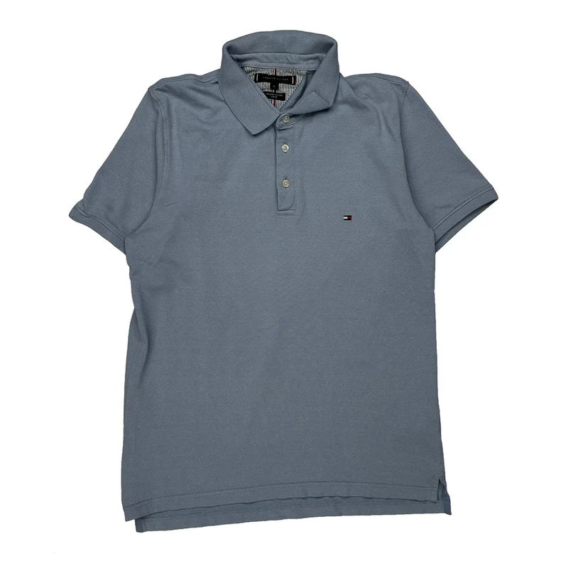 Tommy Hilfiger Slim Fit Polo Shirt - XL Blue Cotton