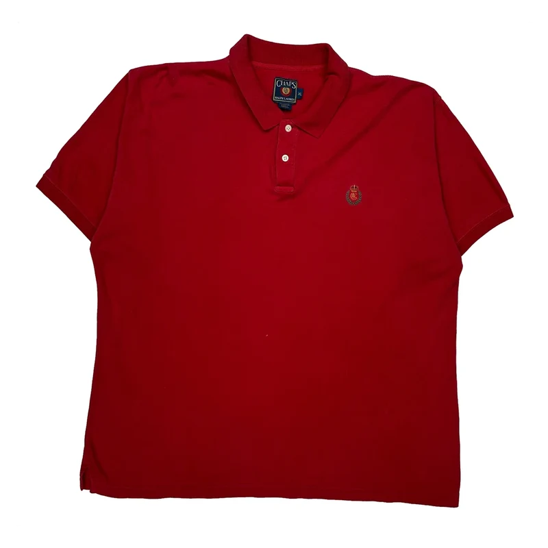 Chaps Ralph Lauren Polo Shirt - XL Red Cotton