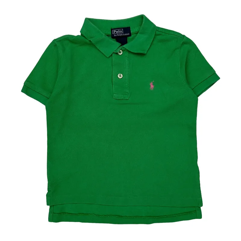 Age 4 Polo By Ralph Lauren Polo Shirt - XS Green Cotton