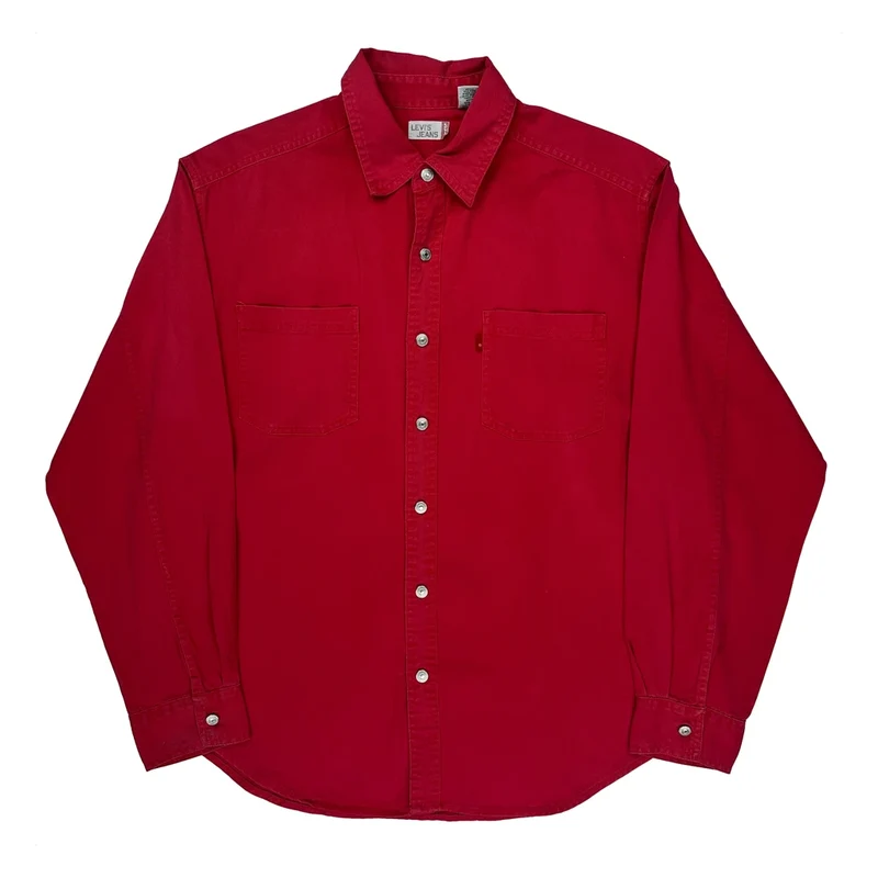 Levis Shirt - Large Red Cotton