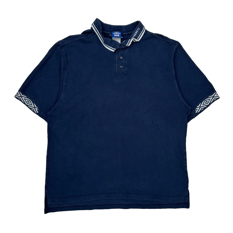 Umbro Polo Shirt - 2XL Navy Cotton