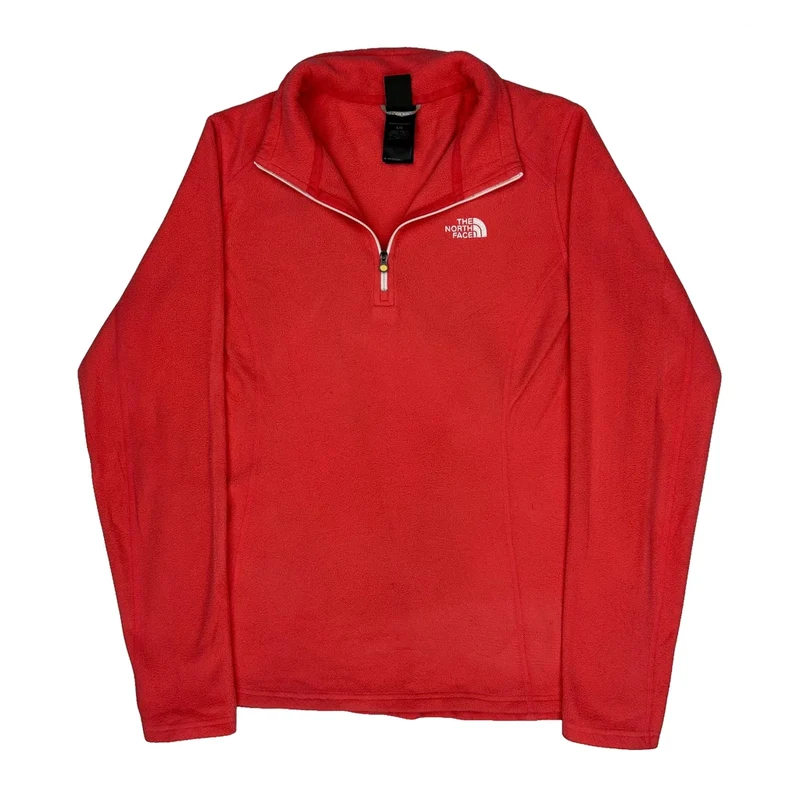 The North Face Fleece - Large Red Polyester