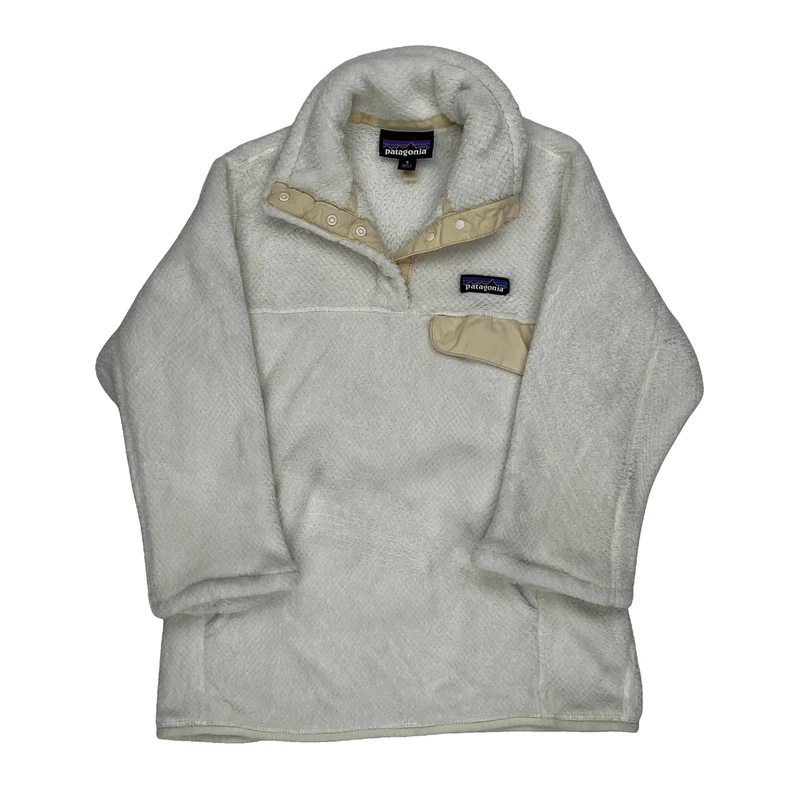 Patagonia Fleece - Small Cream Polyester