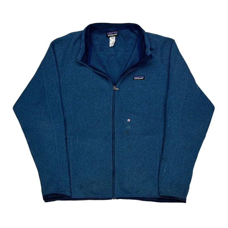 Patagonia Fleece Jacket - Small Blue Polyester