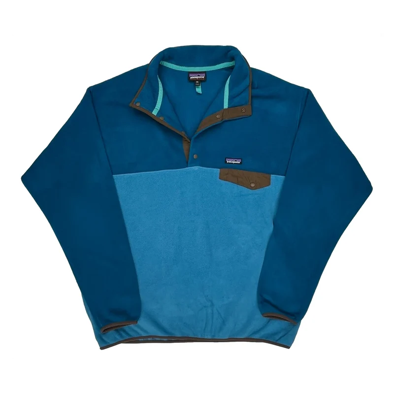 Synchilla Patagonia Snap T Fleece - 2XL Blue Polyester