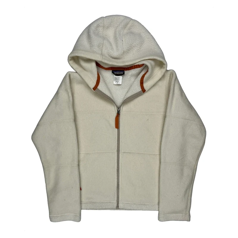 Made In USA Synchilla Patagonia Fleece - Medium Cream Polyester