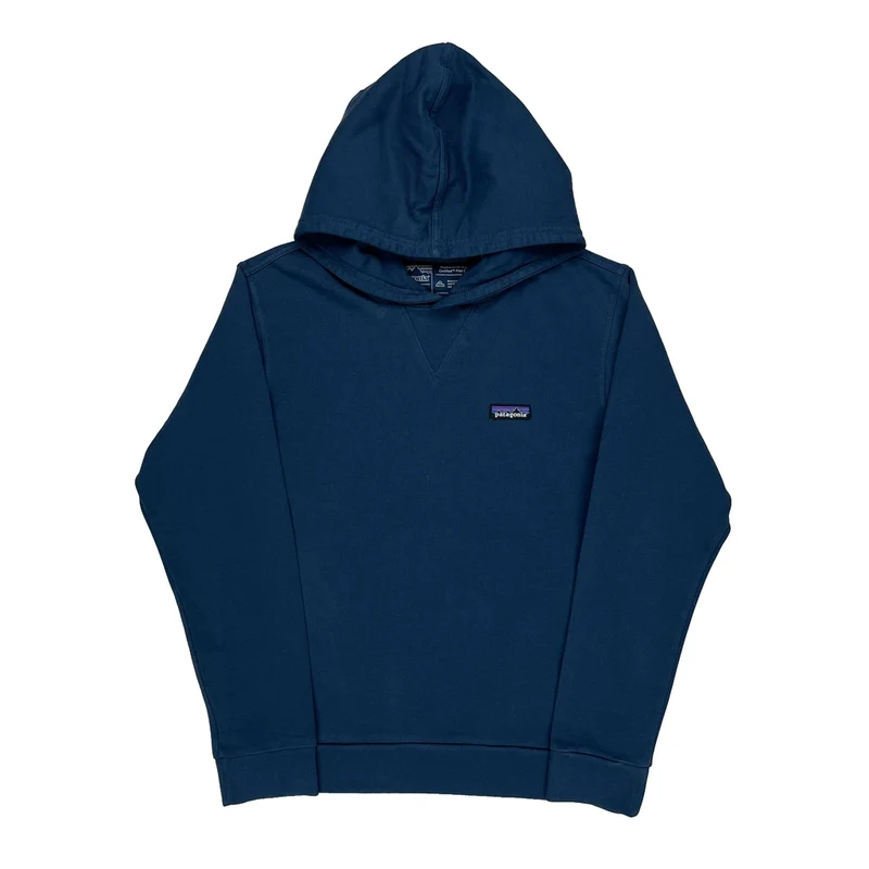 Patagonia Hoodie - Small Blue Cotton